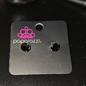 Paparazzi Jet Black Stud Earrings